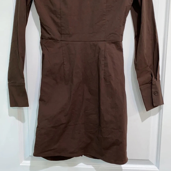 Tiger Mist. Brown shirt dress size xsmall new with tags - Picture 7 of 12